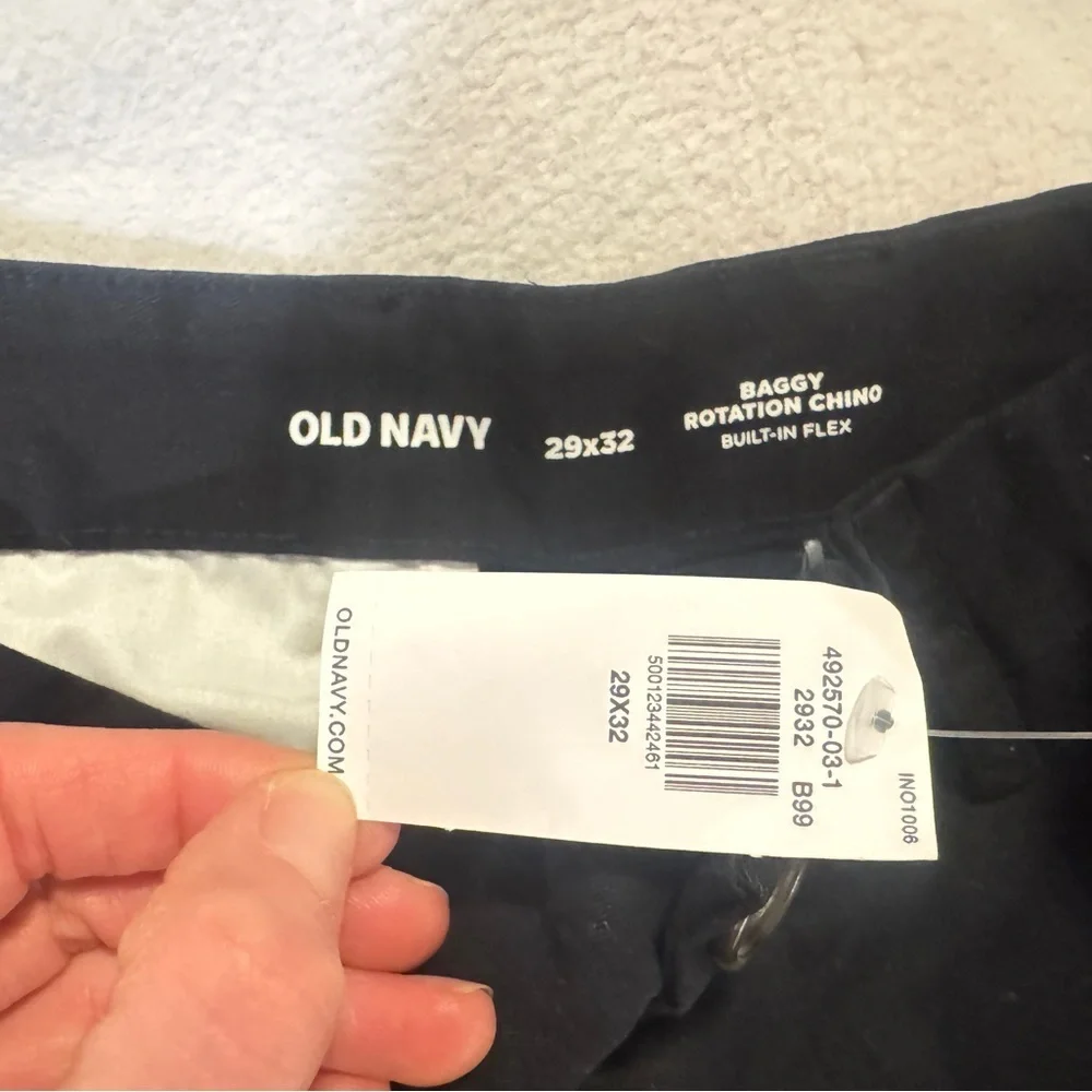 Men's NWT Black Old Navy Wide Leg Pants